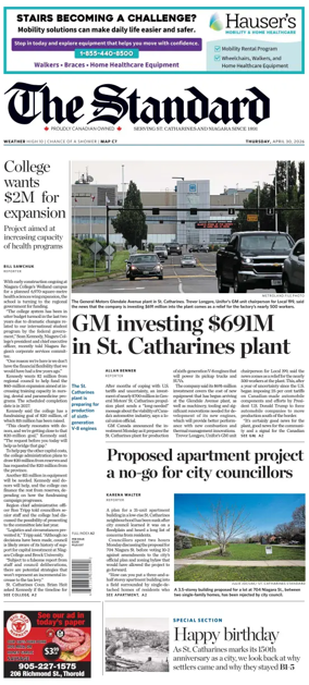 Cover of The Standard (St. Catharines)