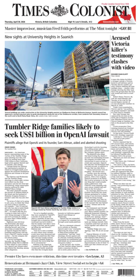 Cover of Times Colonist