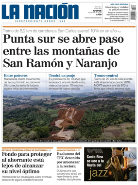 Cover of La Nacion (Costa Rica)