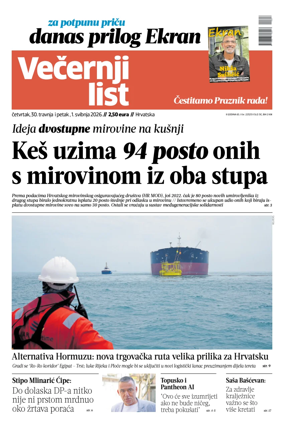 Cover of Vecernji list - Hrvatska