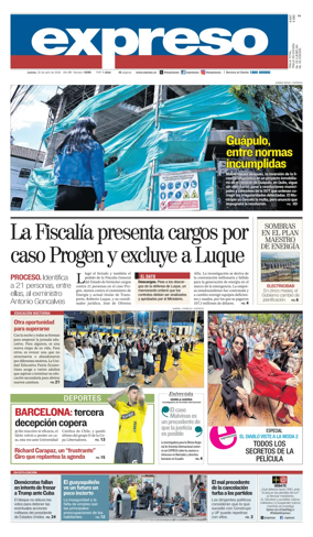 Cover of Diario Expreso