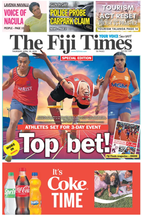 Cover of The Fiji Times