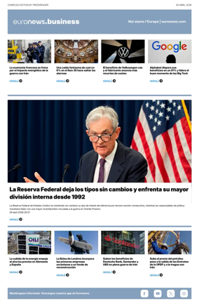 Cover of Euronews Business (Spanish) Compiled Edition