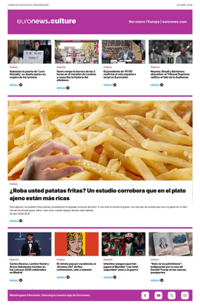 Cover of Euronews Culture and Sport (Spanish) Compiled Edition