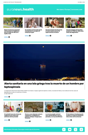 Cover of Euronews Health (Spanish) Compiled Edition
