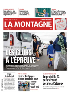 Cover of La Montagne (Clermont-Metropole)