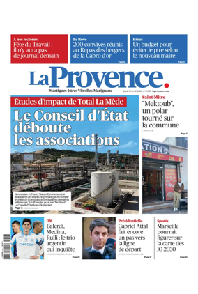Cover of La Provence Martigues-Istres-Vitrolles-Marignane