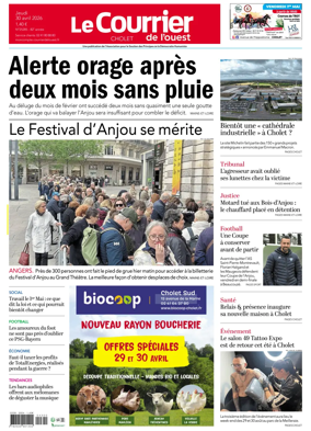 Cover of Le Courrier de l’Ouest (Cholet)