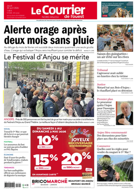 Cover of Le Courrier de l’Ouest (Nord Anjou)