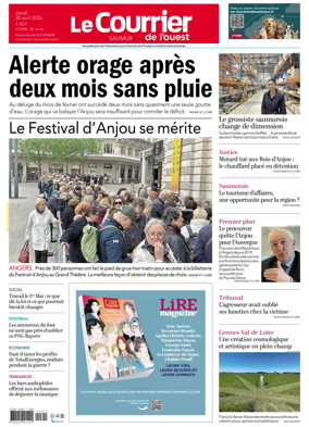 Cover of Le Courrier de l’Ouest (Saumur)