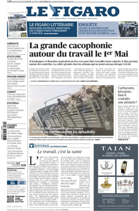Cover of Le Figaro