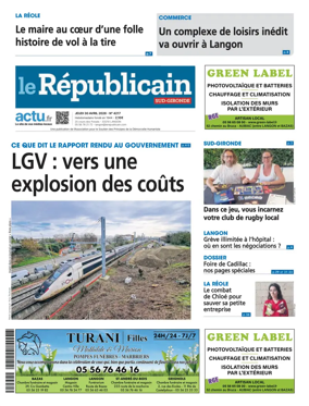 Cover of Le Republicain (Sud-Gironde)