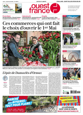 Cover of Ouest France (Challans / Saint-Gilles-Croix-de-Vie)