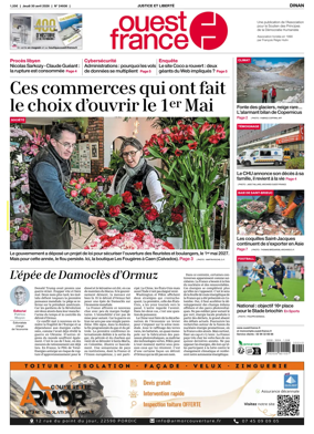Cover of Ouest France (Dinan)