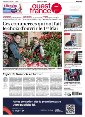 Cover of Ouest France (Mayenne)