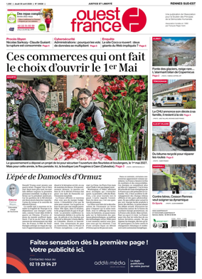 Cover of Ouest-France (Rennes Sud-Est)
