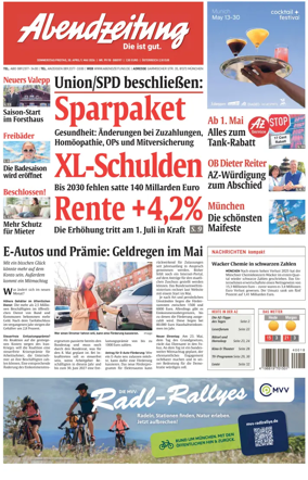 Cover of Abendzeitung Munchen