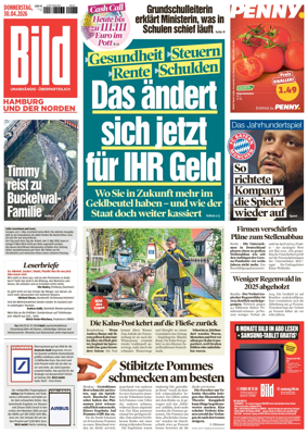 Cover of BILD Hamburg