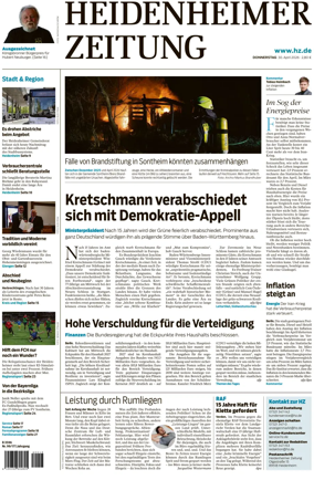 Cover of Heidenheimer Zeitung
