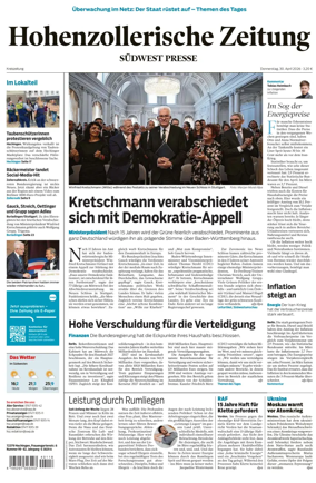 Cover of Hohenzollerische Zeitung