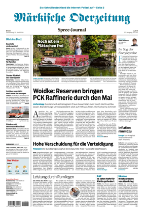 Cover of Markische Oderzeitung Erkner