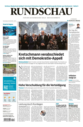 Cover of Rundschau fur den Schwabischen Wald – Der Kocherbote
