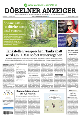 Cover of Sachsische Zeitung (Dobeln)