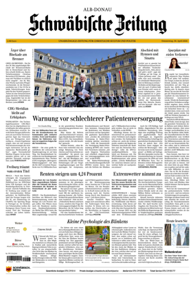 Cover of Schwabische Zeitung (Alb-Donau)