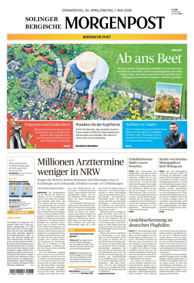 Cover of Solinger Bergische Morgenpost/Remscheid