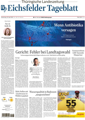 Cover of Thuringische Landeszeitung (Eichsfeld)