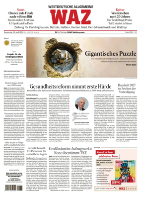 Cover of Westdeutsche Allgemeine Zeitung (Recklinghausen)