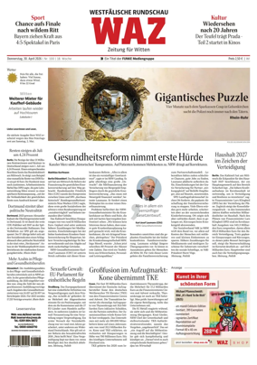 Cover of Westdeutsche Allgemeine Zeitung (Witten)