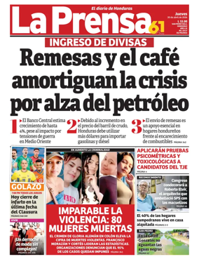 Cover of Diario La Prensa