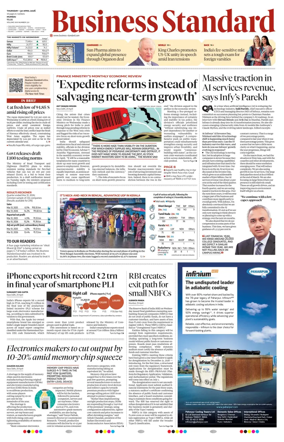 Cover of Business Standard
