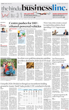 Cover of BusinessLine (Kolkata)