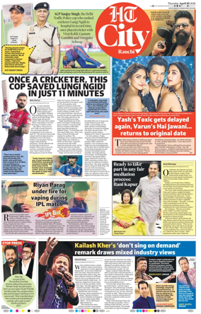 Cover of Hindustan Times (Ranchi) - Live