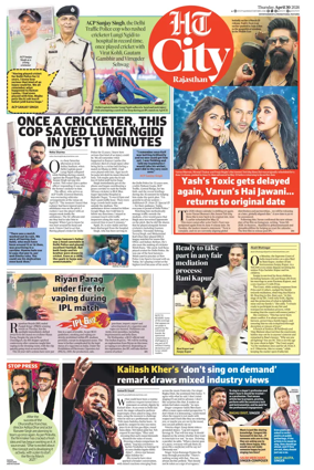 Cover of Hindustan Times (Jaipur) - City