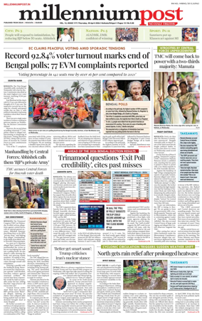 Cover of Millennium Post (Kolkata)