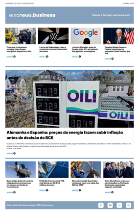 Cover of Euronews Business (Portuguese)