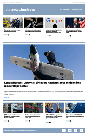 Cover of Euronews Business (Turkish) Compiled Editions