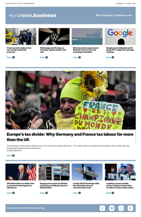 Cover of Euronews Business