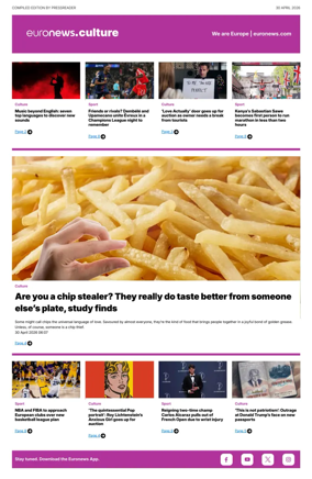 Cover of Euronews Culture and Sport Compiled Edition