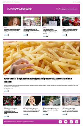Cover of Euronews Culture and Sport (Turkish) Compiled Edition