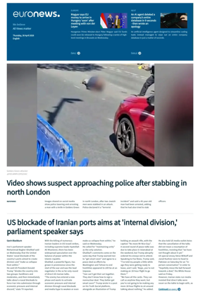 Cover of EuroNews (English Edition)