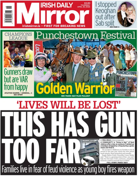 Cover of Irish Daily Mirror