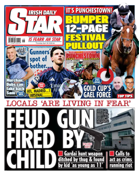 Cover of Irish Daily Star