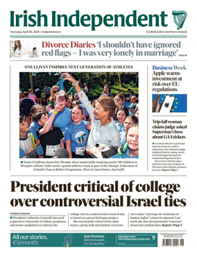 Cover of Irish Independent