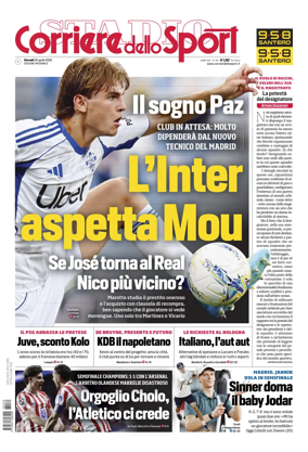 Cover of Corriere dello Sport
