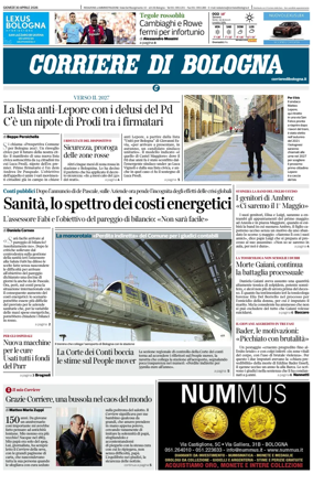Cover of Corriere di Bologna