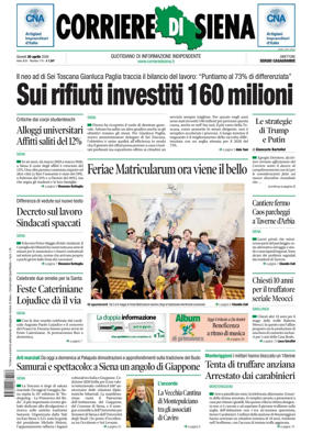 Cover of Corriere di Siena